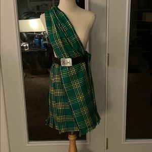 Scottish Kilt with scarf and accessories.